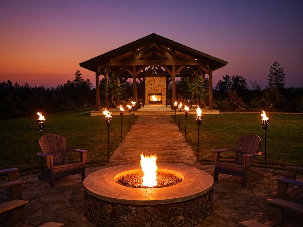 Stone Fire Pit & Patio