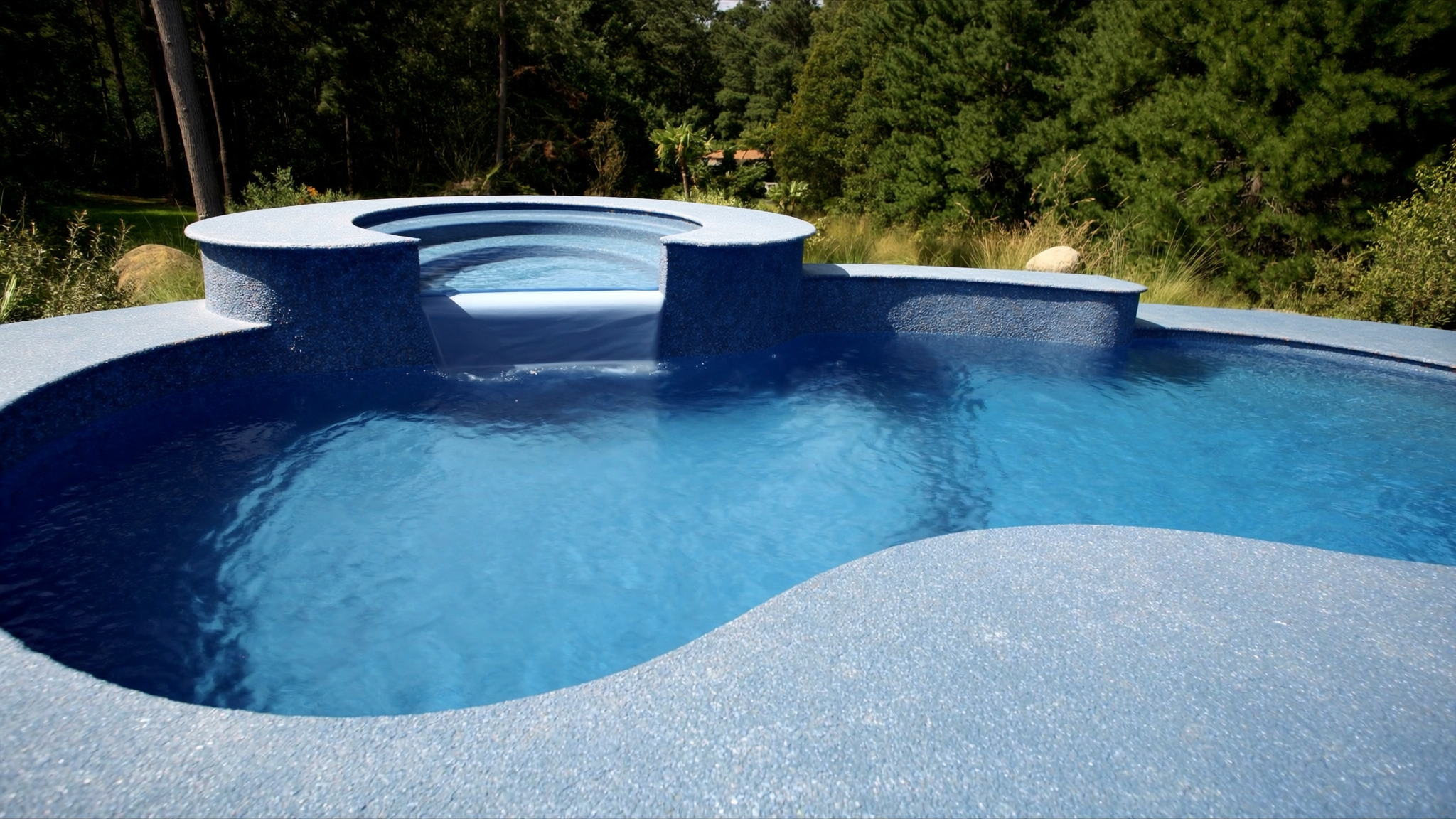 Freeform Pool with Spa